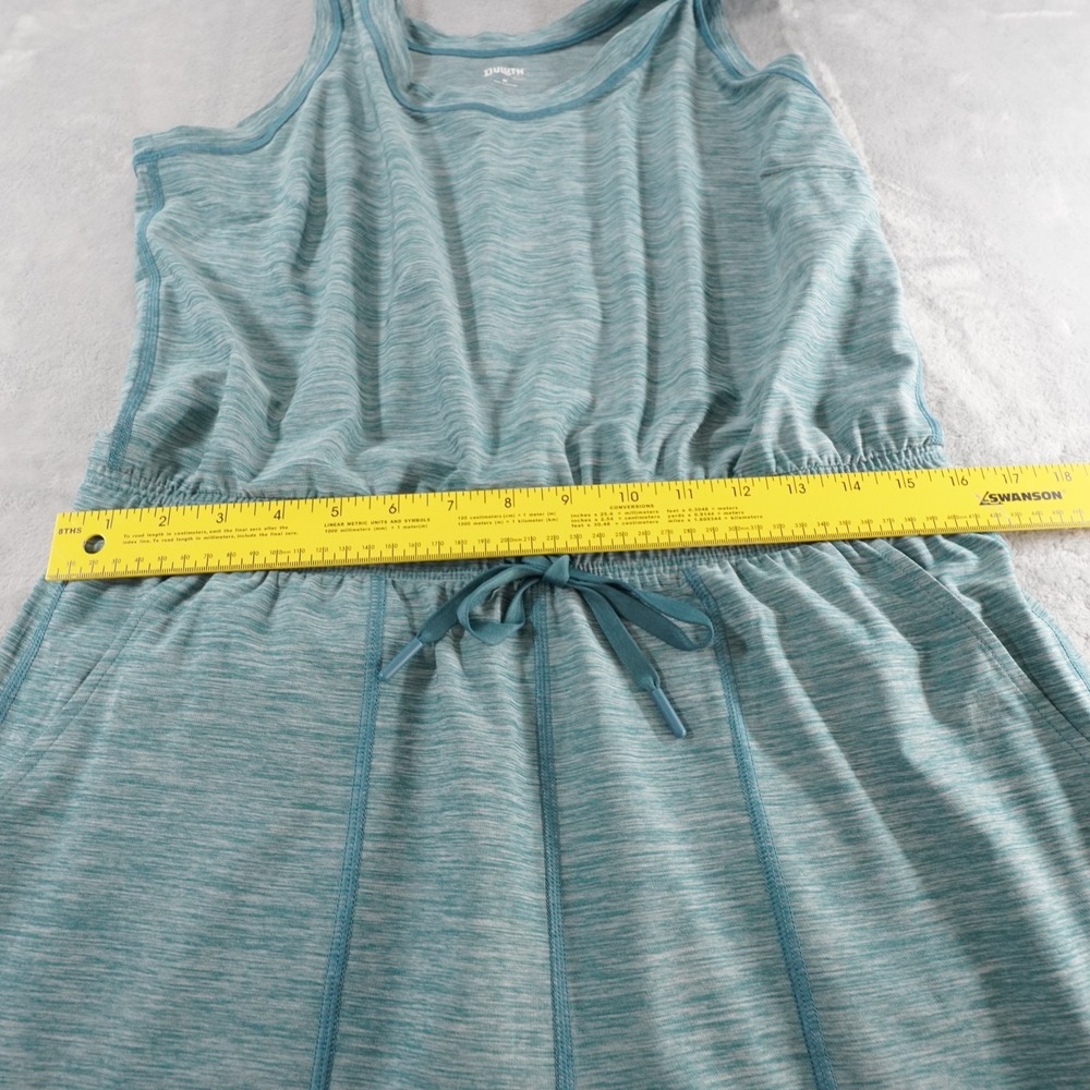 Duluth Trading Armachillo Jogger Jumpsuit  Womens M Blue Stretch Sleeveless - Picture 9 of 16